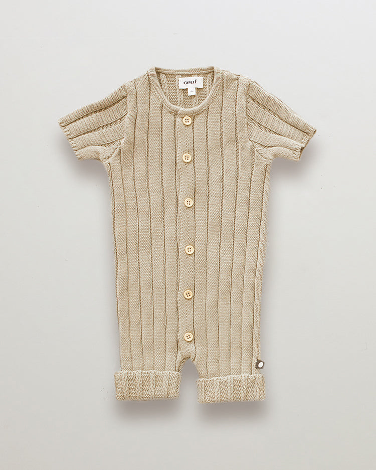 Oeuf rompers Oeuf Everyday Romper - Eggshell