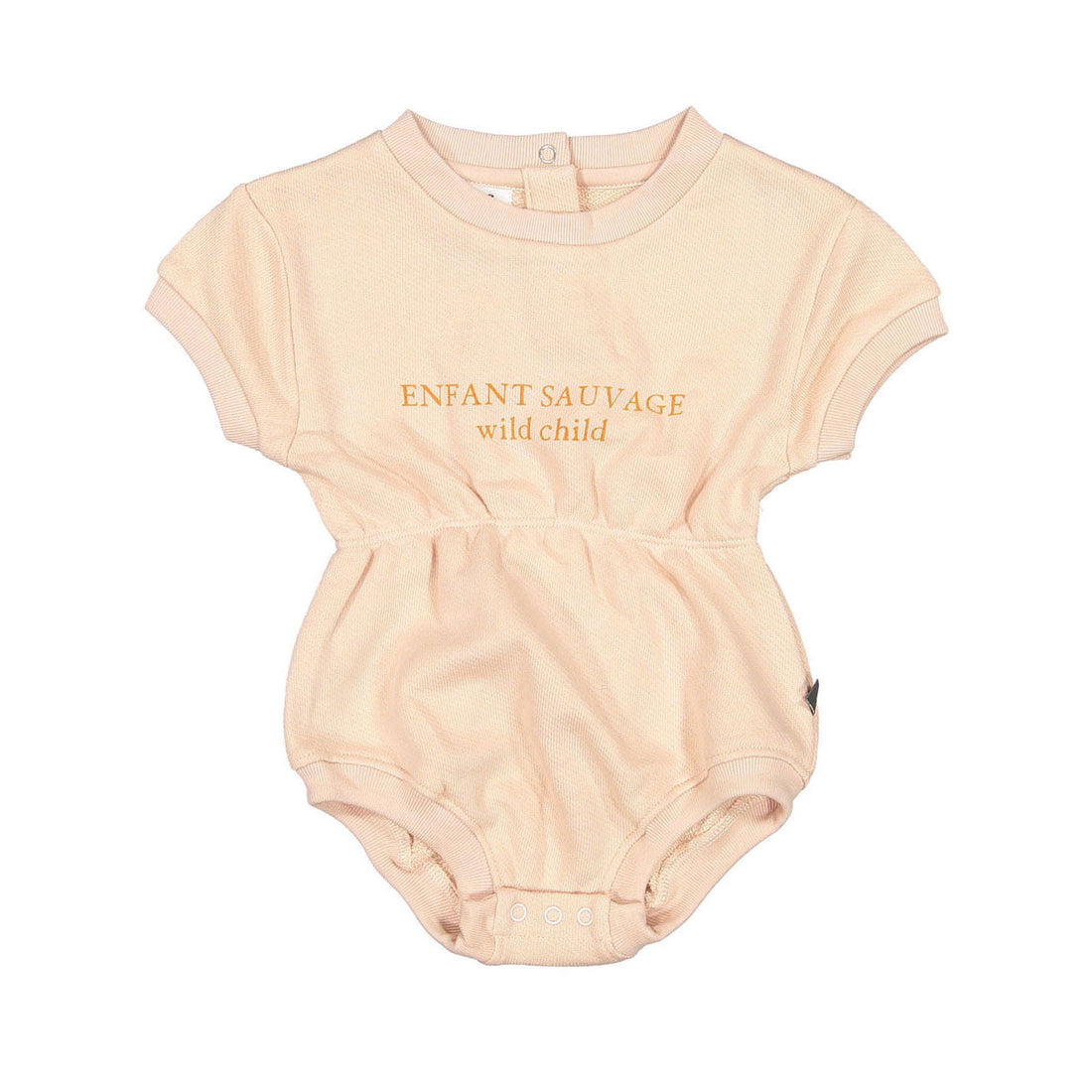 Oeuf rompers Oeuf Terry Onesie - Warm Blush/Wild Child