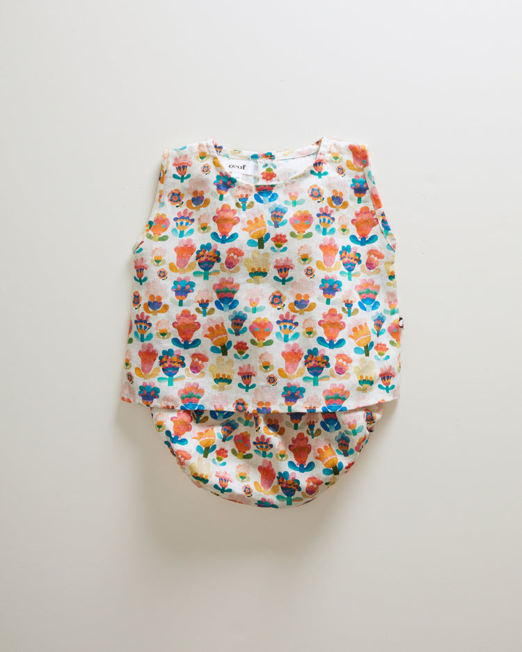 Oeuf sets Oeuf Baby Linen Set - Multii/Large Flower