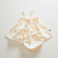 Oeuf sets Oeuf Baby Smocked Set - Gardenia