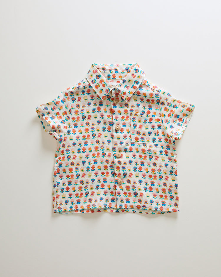 Oeuf shirts Oeuf Button Down Shirt - Multii/Small Flower