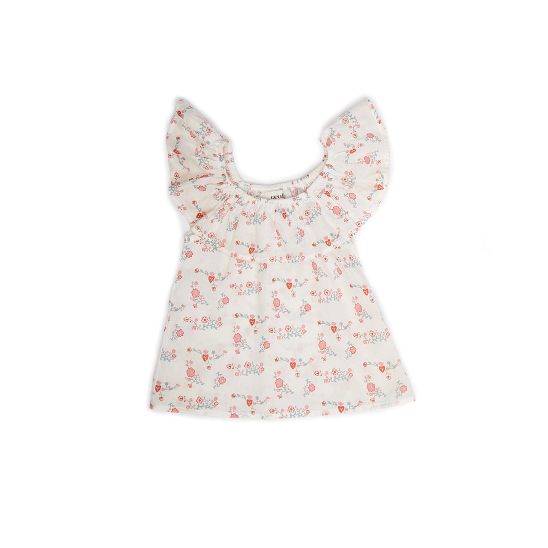 Oeuf White Flowers Ruffle Blouse - Ladida