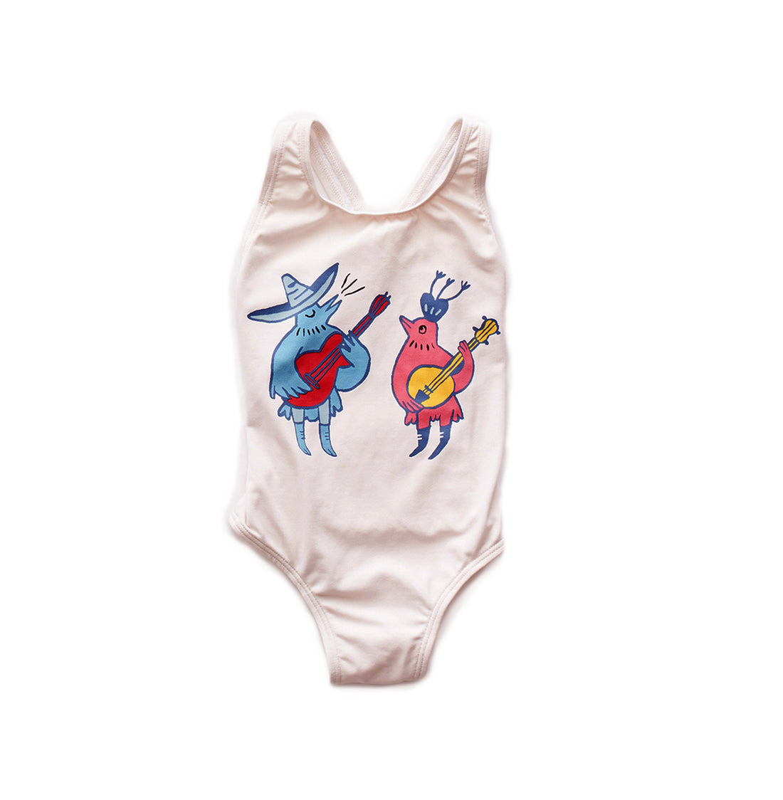 Oeuf Light Pink Birds Bathing Suit - Ladida