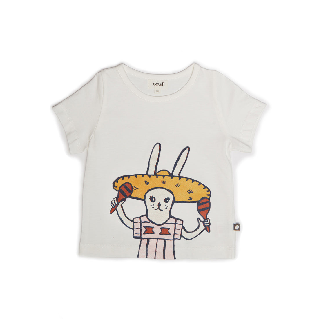 Oeuf White Sombrero Bunny Tee - Ladida