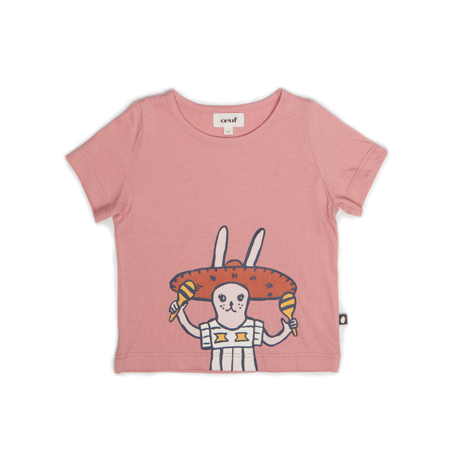 Oeuf Rose Sombrero Bunny Tee - Ladida