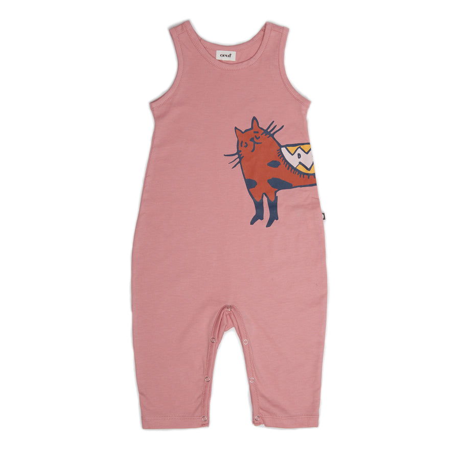 Oeuf Rose Cat Sleeveless Jumper - Ladida