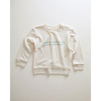 Oeuf sweatshirts Oeuf Swisseatshirt - Gardenia/Green Thumb sweatshirt