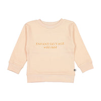 Oeuf sweatshirts Oeuf Swisseatshirt - Warm Blush/Wild Child sweatshirt