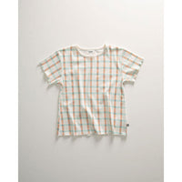 Oeuf tees Oeuf Kid Pima Tee - Gardenia/Check Print