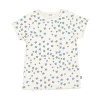 Oeuf tees Oeuf Kid Pima Tee - Gardenia/Clover Print