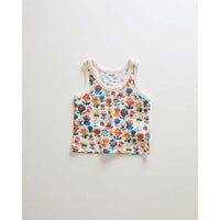 Oeuf tees Oeuf Tank Top - Gardenia/Large Flower