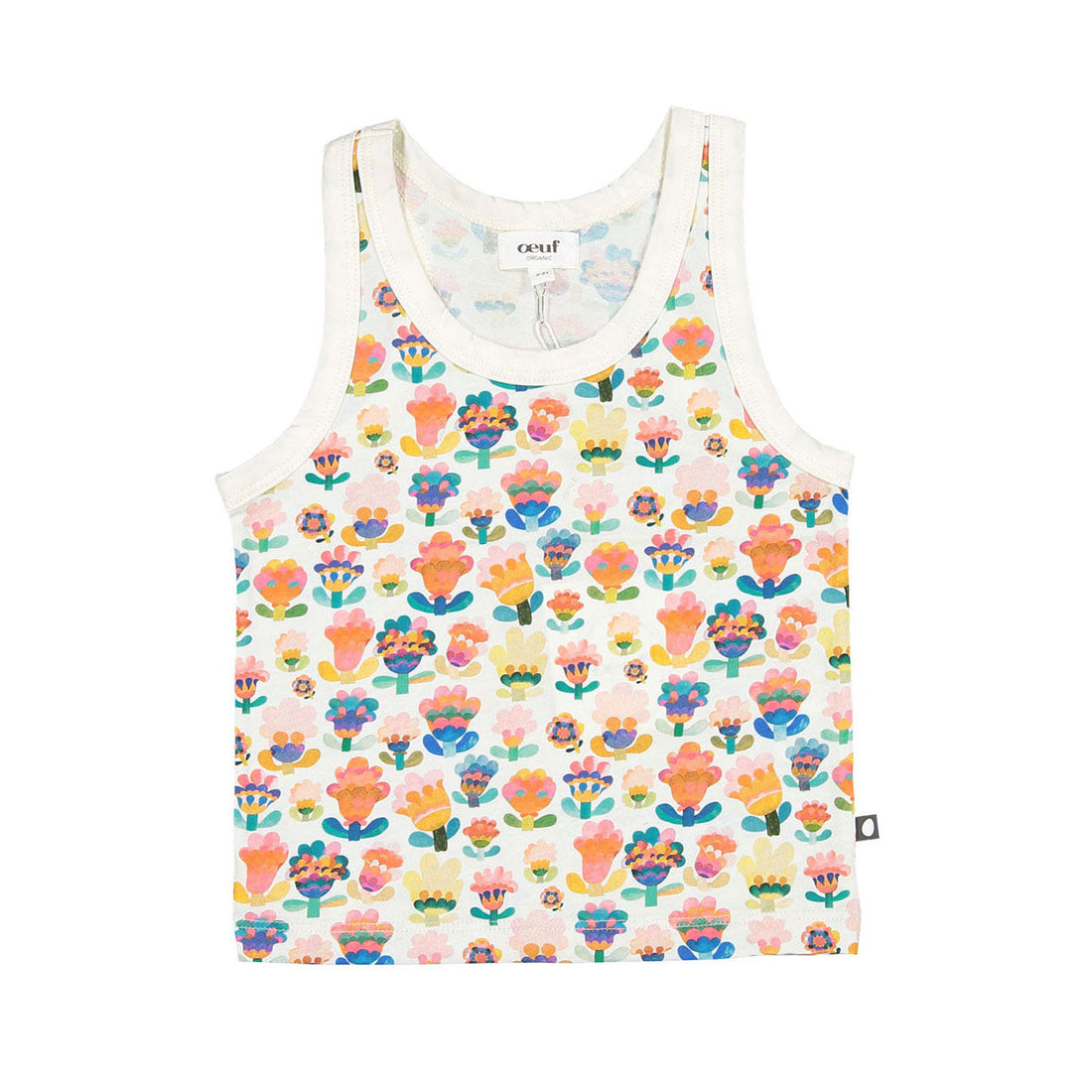 Oeuf tees Oeuf Tank Top - Gardenia/Large Flower