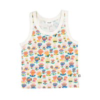 Oeuf tees Oeuf Tank Top - Gardenia/Large Flower
