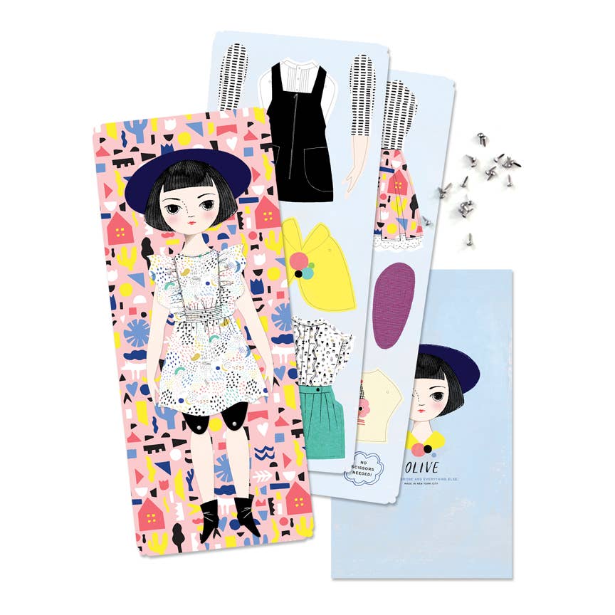 Of Unusual Kind accessories OS Of Unusual Kind Olive Paper Doll Kit