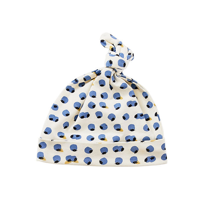 Pink Chicken Mini Blueberries Organic Newborn Hat