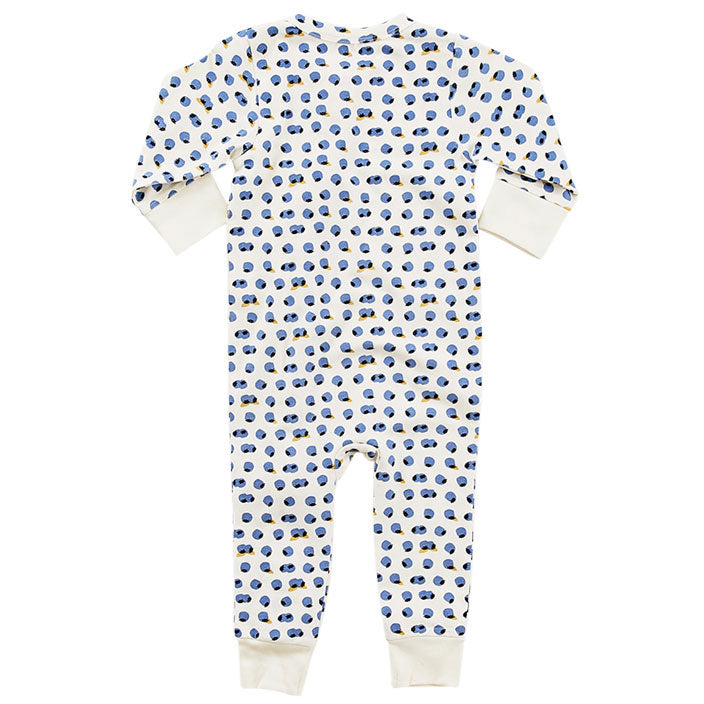 Pink Chicken Mini Blueberries Organic Romper
