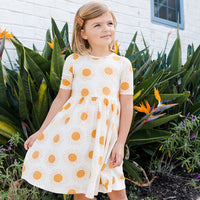 Pink Chicken Inca Gold Suns Organic Steph Dress
