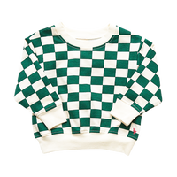 Pink Chicken Organic Sweatshirt - Evergreen Check