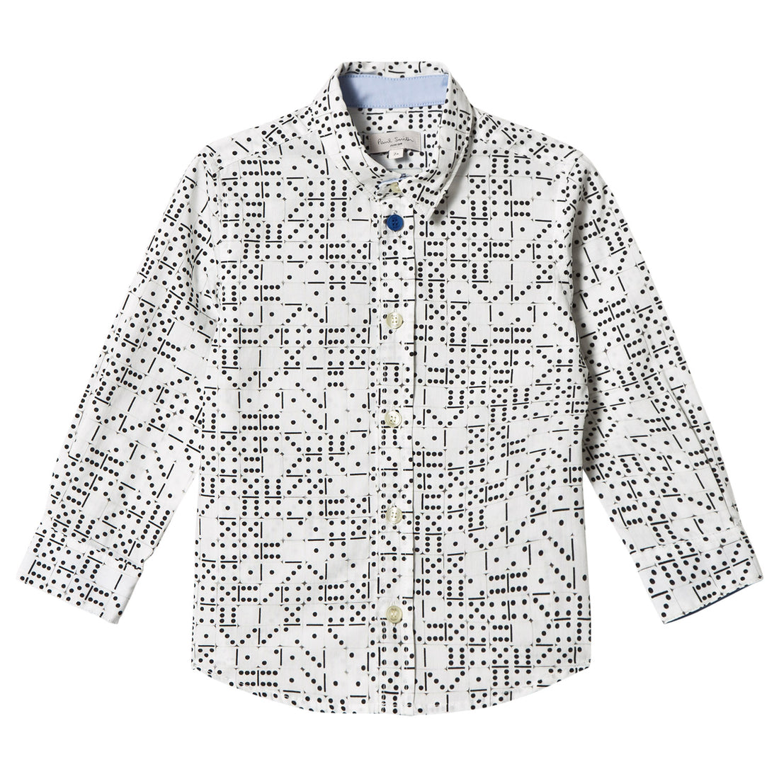 Paul Smith Junior Cream Domino Print Shirt