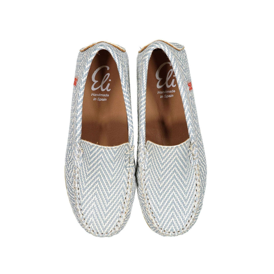Papanatas shoes Papanatas Blue Herringbone Loafer