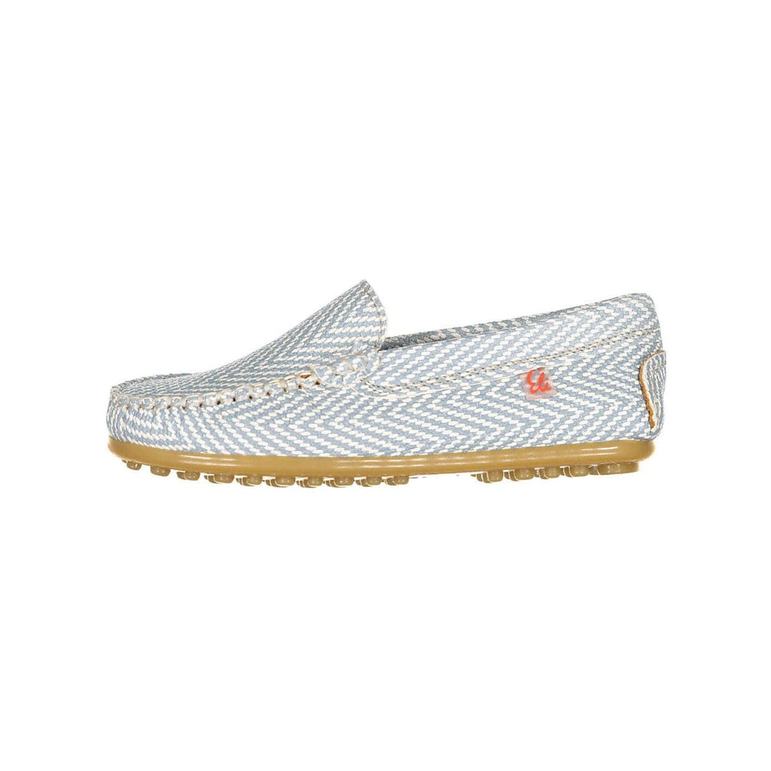 Papanatas shoes Papanatas Blue Herringbone Loafer