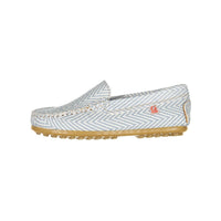 Papanatas shoes Papanatas Blue Herringbone Loafer