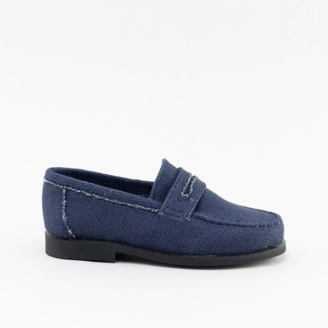 Papanatas shoes Papanatas Marine Linen Penny Loafers