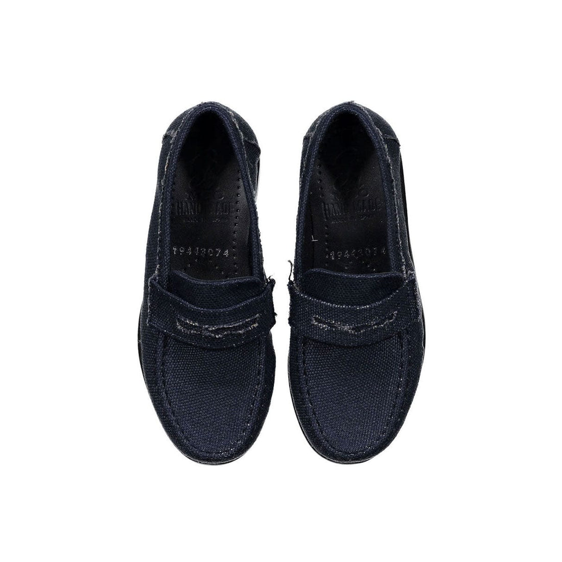 Papanatas shoes Papanatas Marine Linen Penny Loafers