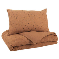 Bonjour Little Kid Bedding Set Dots Nut