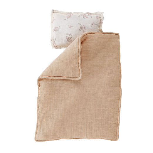 Bonjour Little Doll Bedding Set Nude/Pansies