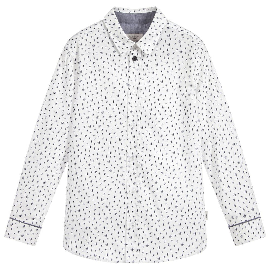 Paul Smith Junior White Mini Cactus Shirt