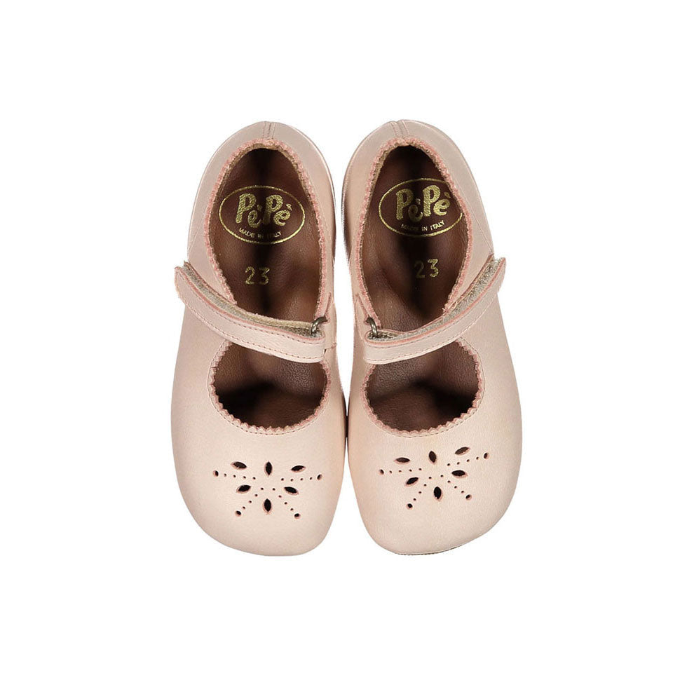 Pepe shoes Pepe Silver Pink Cutout Mary Jane