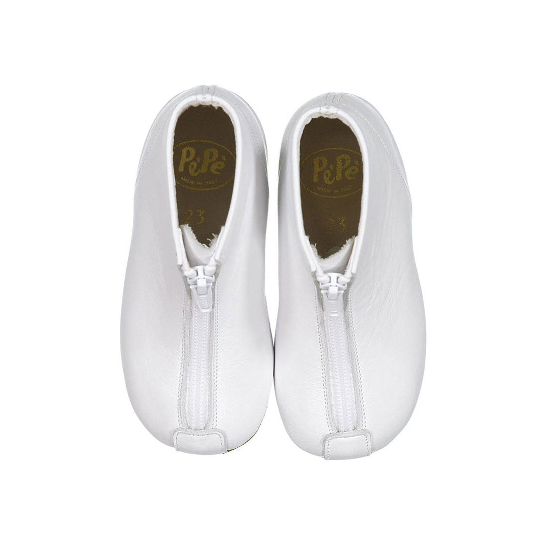 Pepe shoes Pepe White Zip Bootie