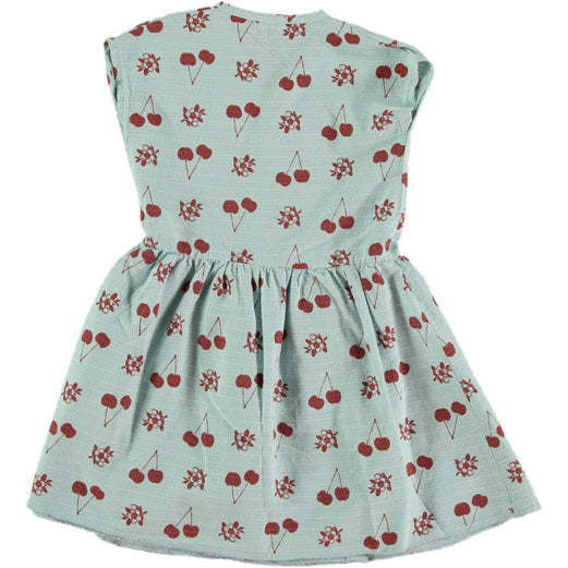 Picnik dresses Picnik Aqua Cherry Wrap Dress