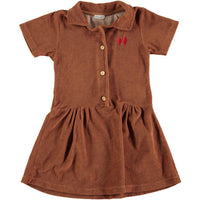 Picnik dresses Picnik Brown Cherry Collared Dress