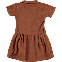 Picnik dresses Picnik Brown Cherry Collared Dress