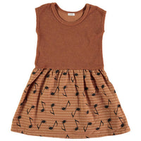 Picnik dresses Picnik Brown Music Note Martina Dress