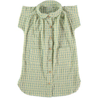 Picnik dresses Picnik Green Gingham Shirt Dress