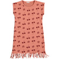 Picnik dresses Picnik Pink Cherry Fringe Adah Dress