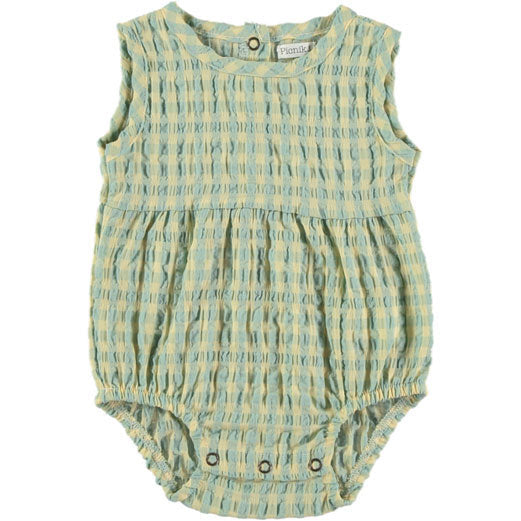 Picnik rompers Picnik Green Gingham Romper