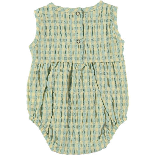Picnik rompers Picnik Green Gingham Romper