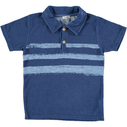 Picnik tees Picnik Blue Stripe Martin Polo
