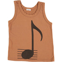 Picnik tees Picnik Brown Music Note Sandro Tank