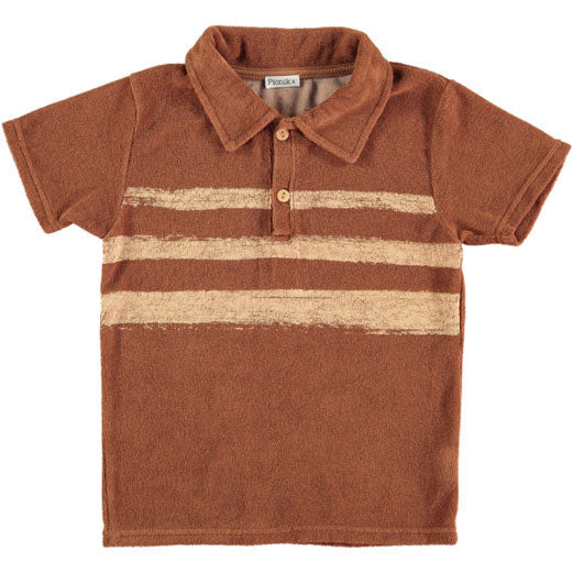 Picnik tees Picnik Brown Stripe Martin Polo