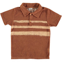Picnik tees Picnik Brown Stripe Martin Polo