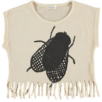 Picnik tees Picnik Cream Fly Adah Fringe Tank