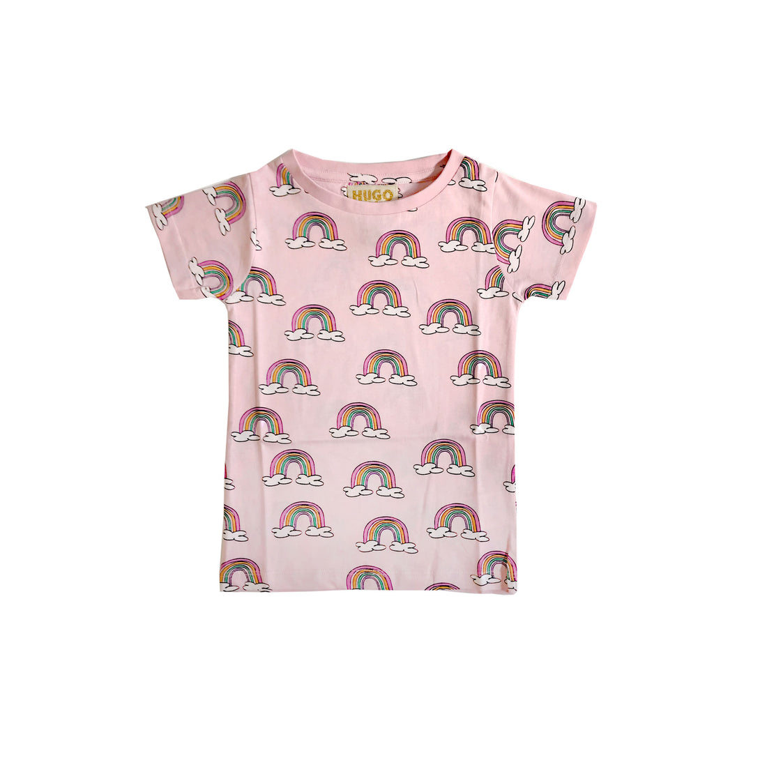 Hugo Loves Tiki Pink Rainbow T-Shirt