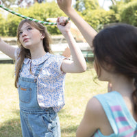 Piupiuchick rompers Piupiuchick Light Blue Washed Denim Dungarees