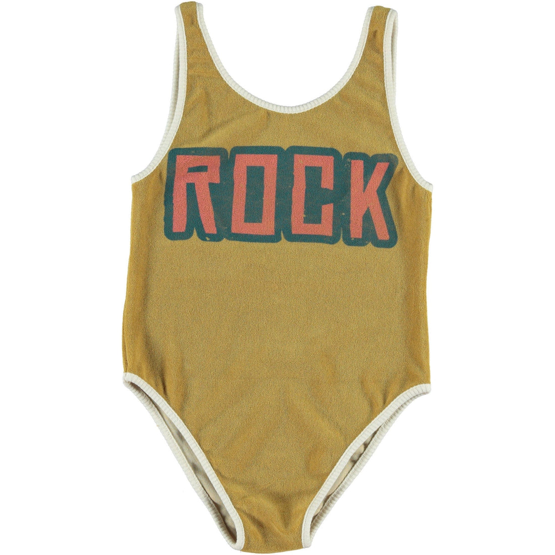 Piupiuchick swim Piupiuchick Ecru Rainbow Rock Star Terry Swimsuit