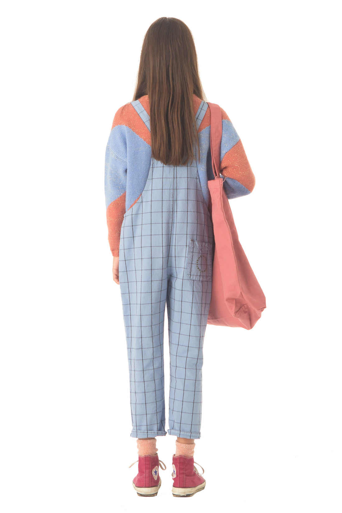 Piupiuchick Pink Geometric Lurex Sweater